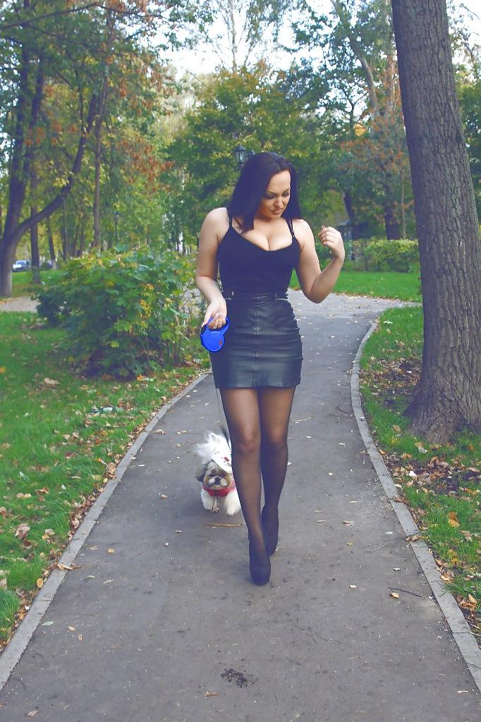 15P Russian girls in sexy leather