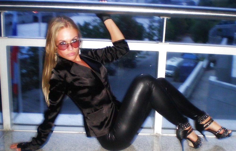 15P Russian girls in sexy leather