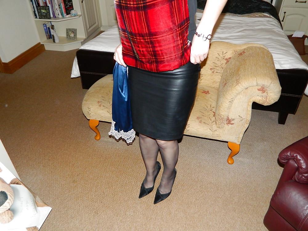 25P Leather Skirt
