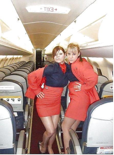 25P Sexy Air Stewardess
