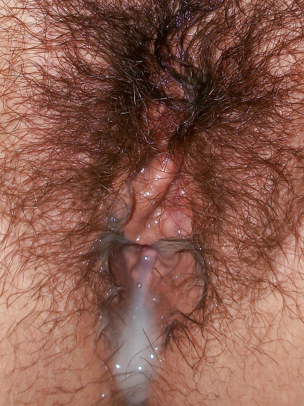 10P Bush with cum indside me 