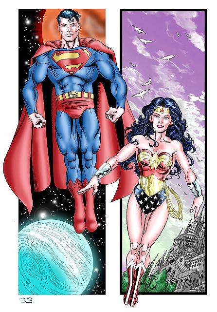 10P WONDER WOMAN & SUPERMAN!!!!
