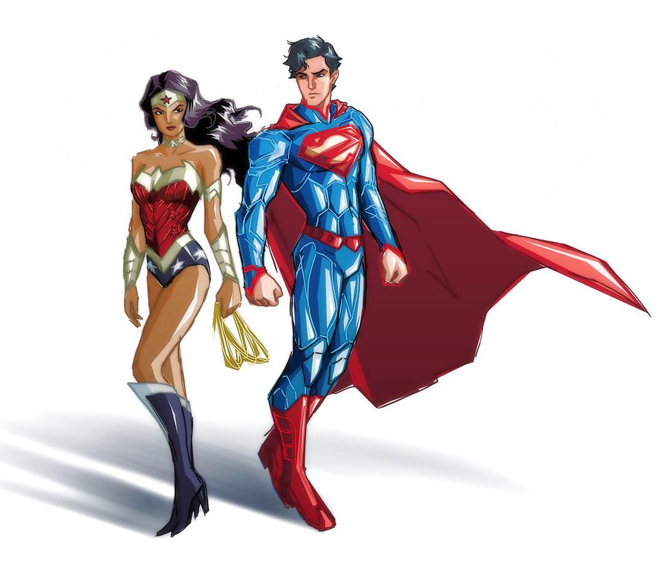 10P WONDER WOMAN & SUPERMAN!!!!