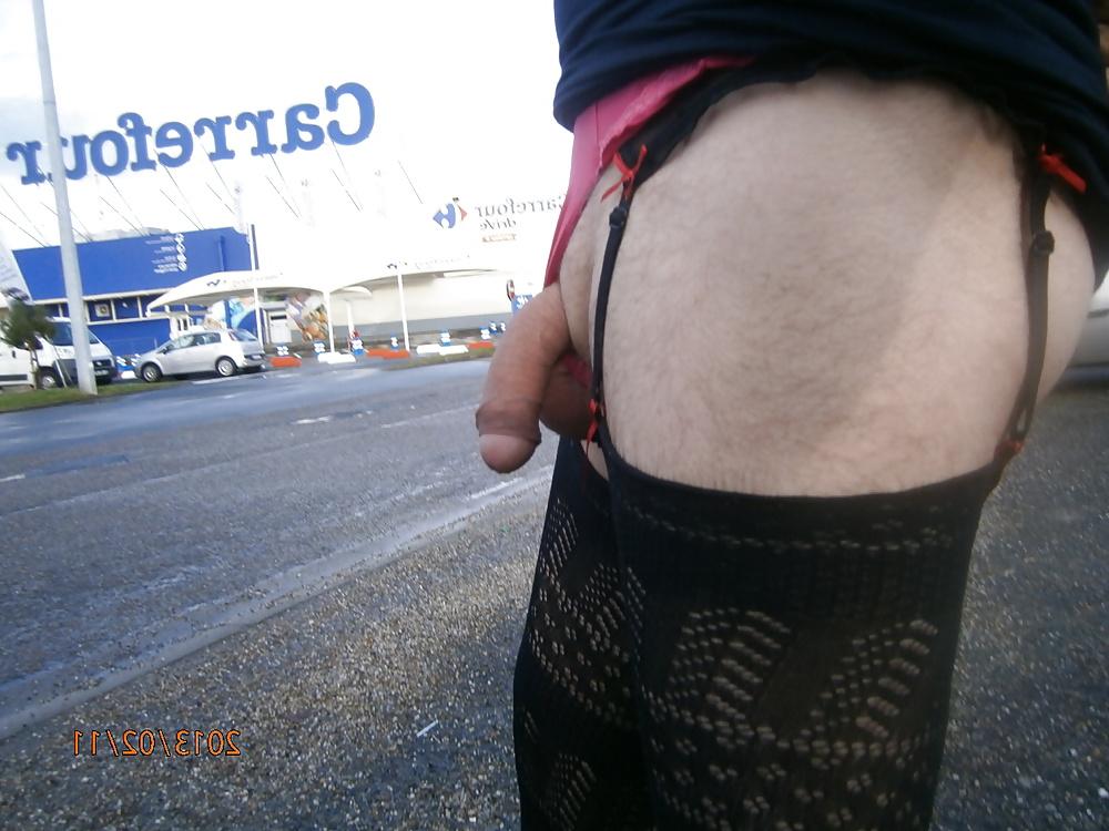 12P Public exhib outdoor flash cock cul sexe 