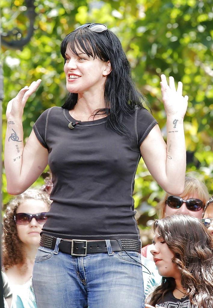6P Pauley Perrette - Pokies and slight see through