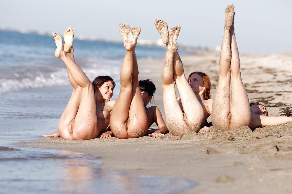 14P Teens and moms at the beach - Part IV