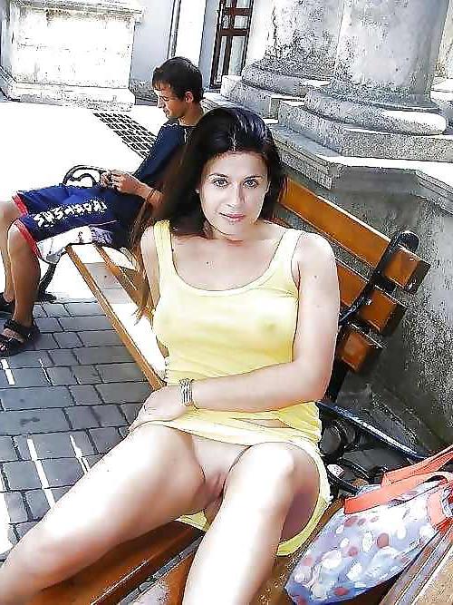 24P Public flashing tits pussy and upskirts