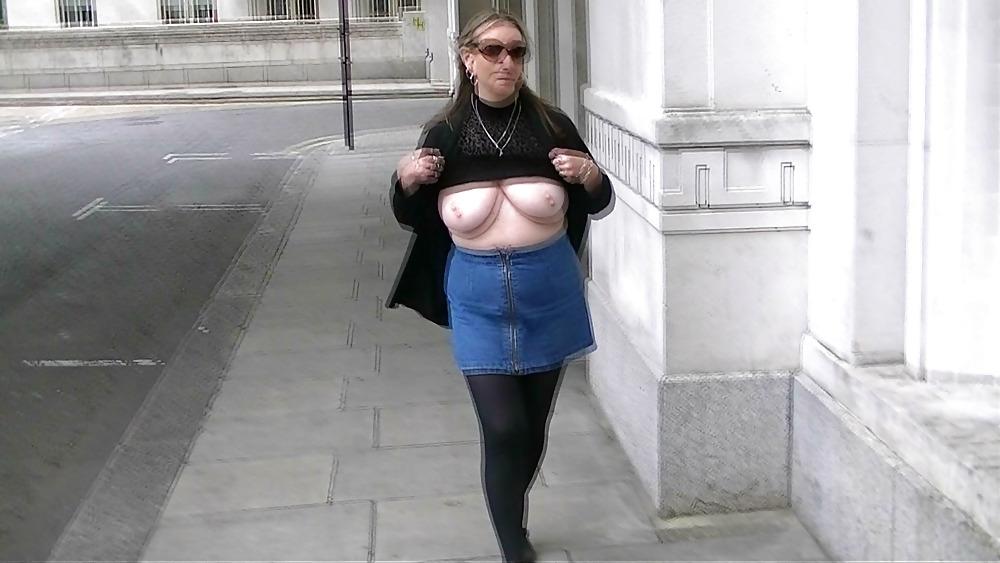 25P See through flashing public nudity