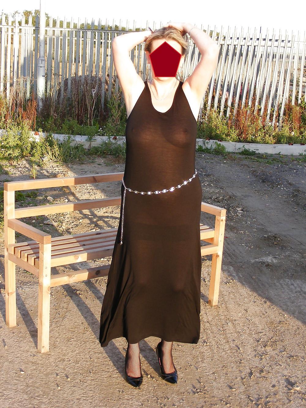 25P See through flashing public nudity