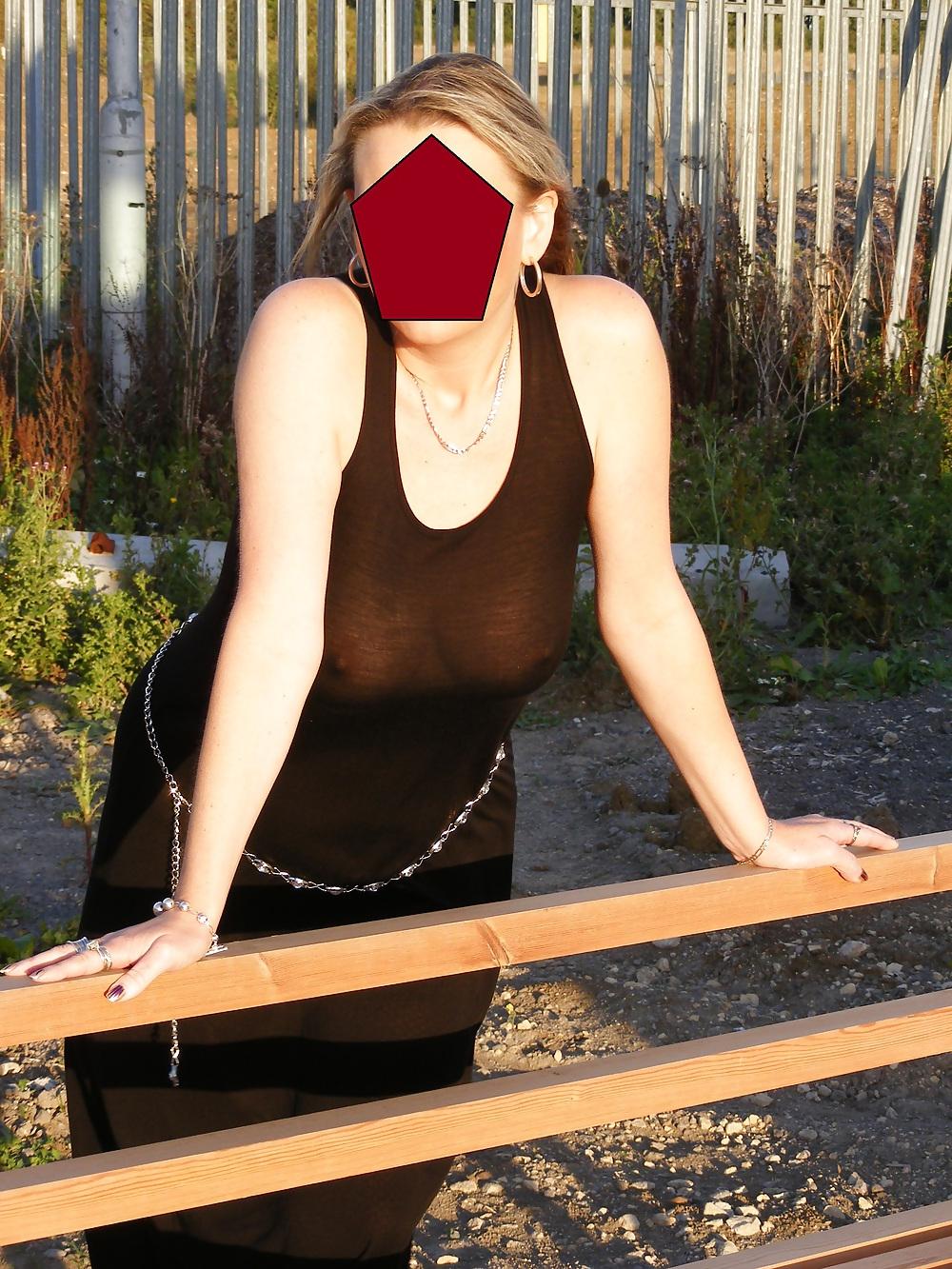 25P See through flashing public nudity