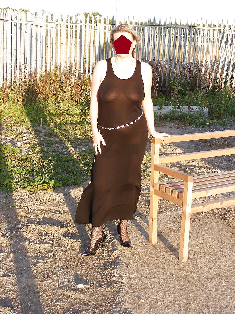 25P See through flashing public nudity