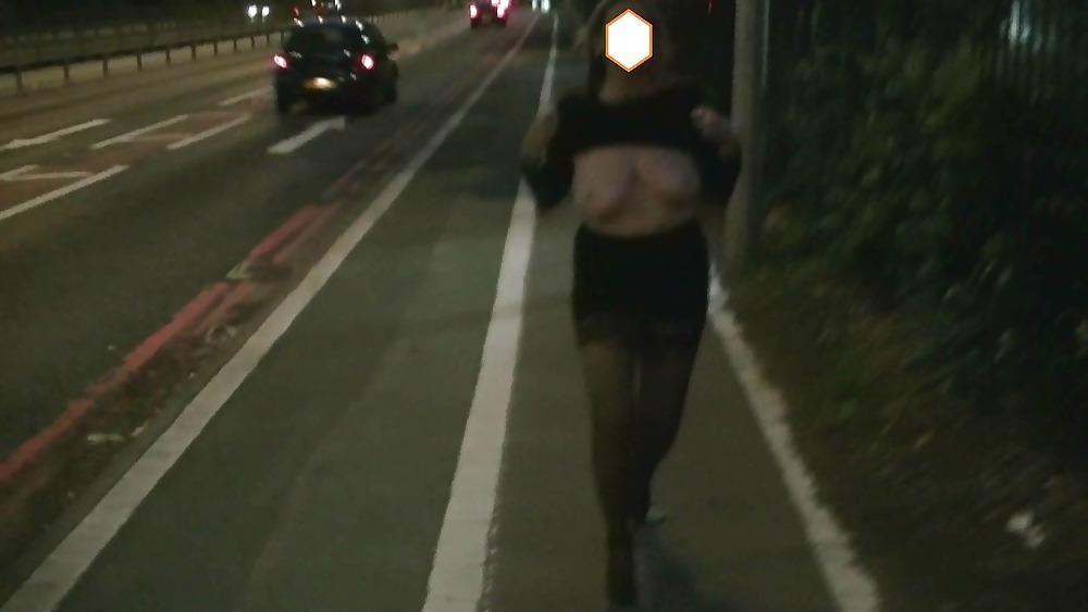 25P See through flashing public nudity
