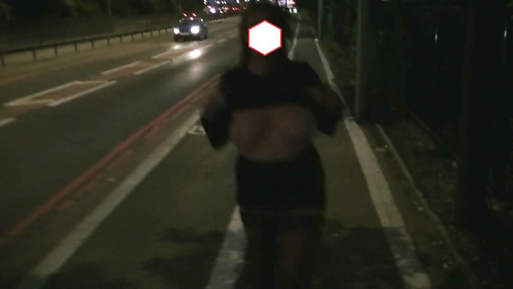 25P See through flashing public nudity