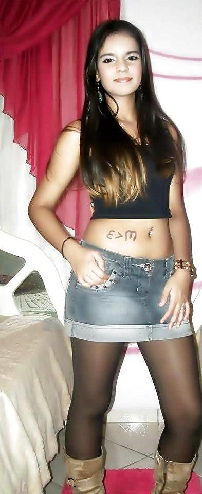19P Beautiful Teen Angela in Nylons