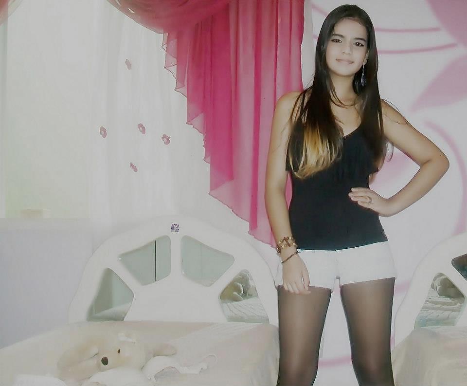 19P Beautiful Teen Angela in Nylons