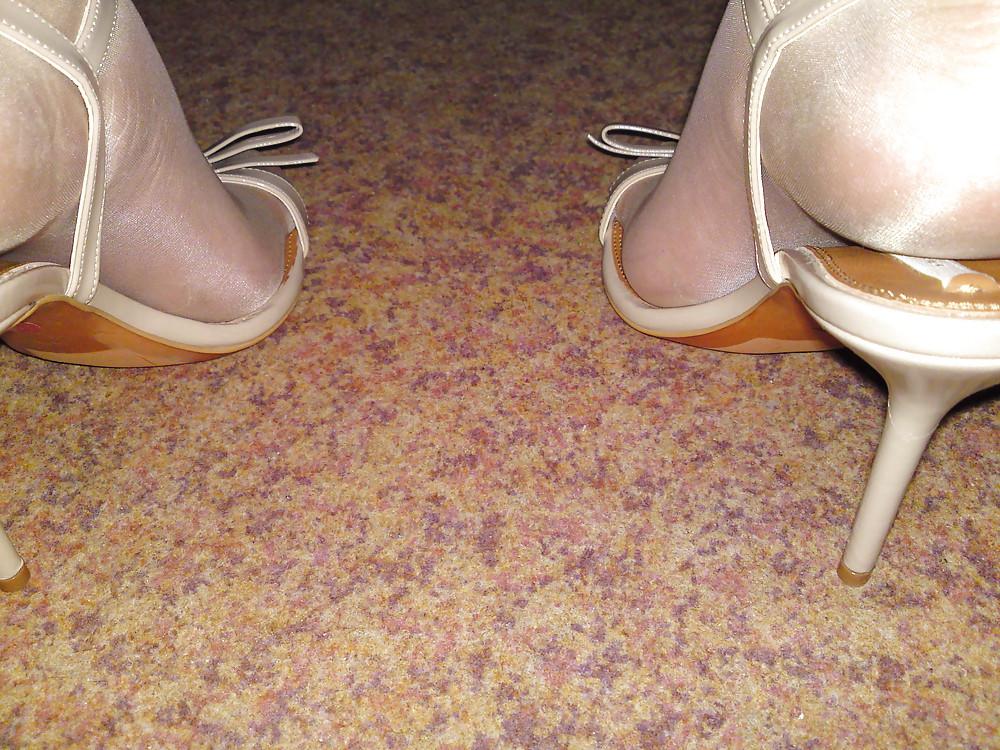 19P Nylon and high heels