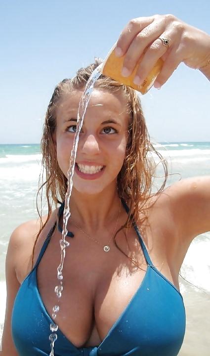 24P Big Boobs Beach 8