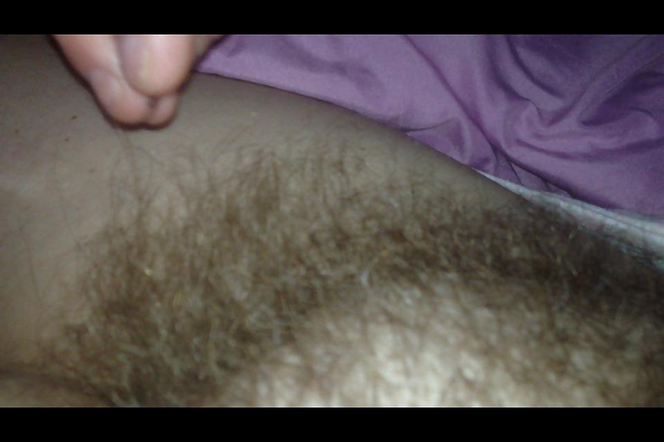 25P My girls hairy ass, hairy pussy & tittys.