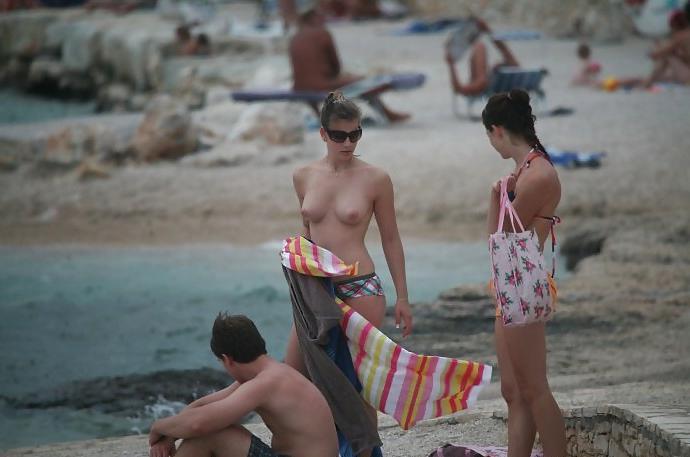 25P Beautiful Day At The Beach 26 -Topless- by Voyeur tROC
