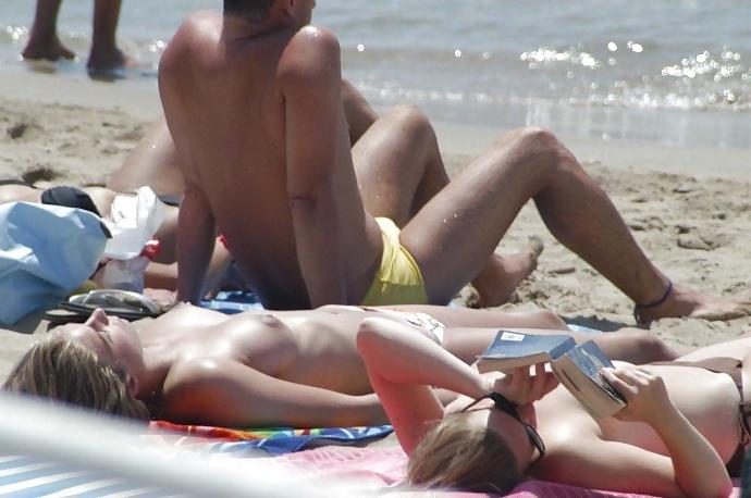 25P Beautiful Day At The Beach 26 -Topless- by Voyeur tROC