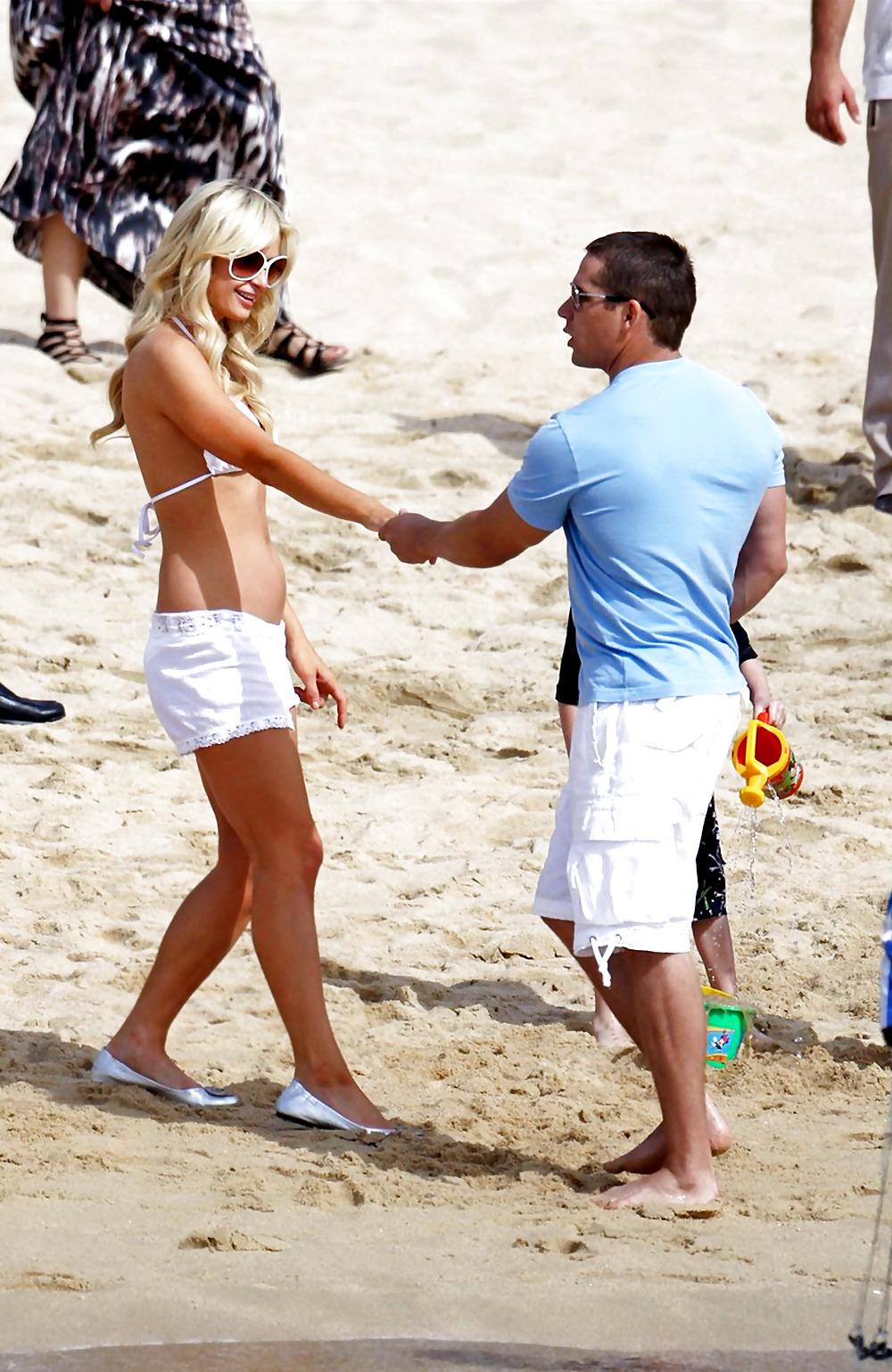 9P Paris Hilton in Bikini at the Beach in Cabo San Lucas