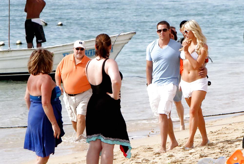 9P Paris Hilton in Bikini at the Beach in Cabo San Lucas