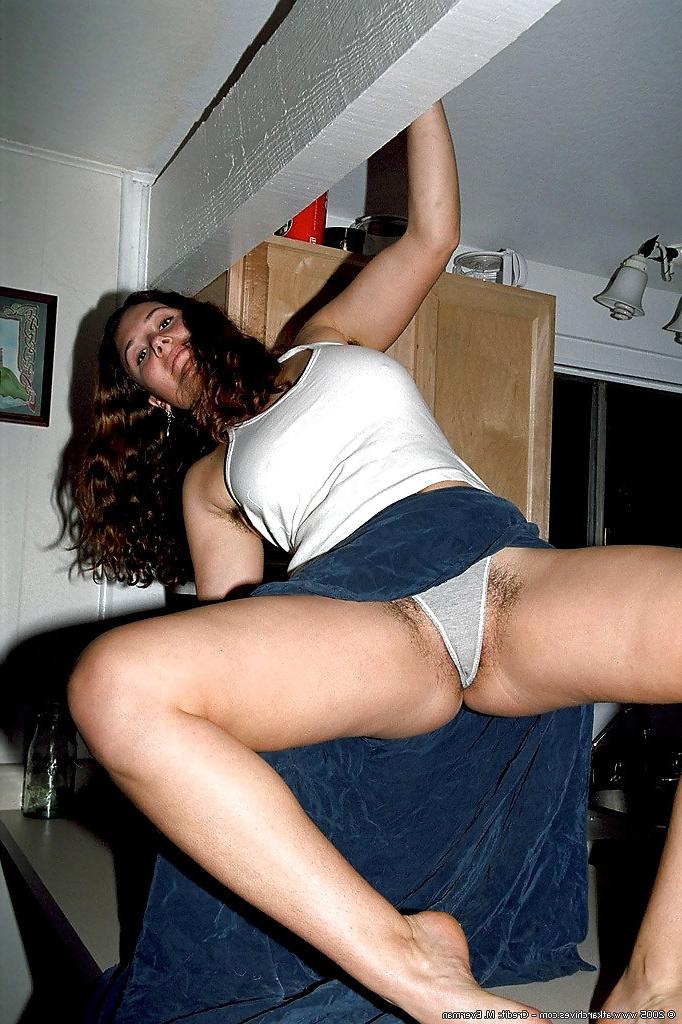 20P Hairy Armpits Lesbians in Kitchen