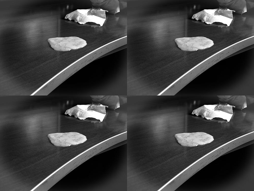 14P My Hairy And Shaved Flying Cumshots In Black & White 3