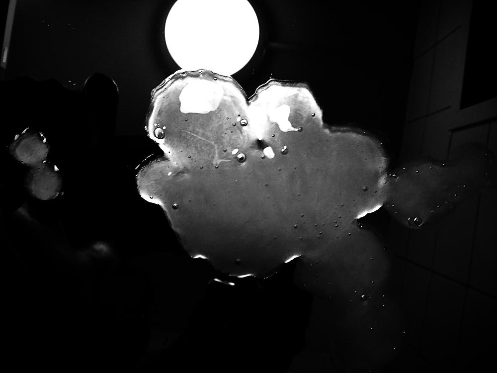 14P My Hairy And Shaved Flying Cumshots In Black & White 3
