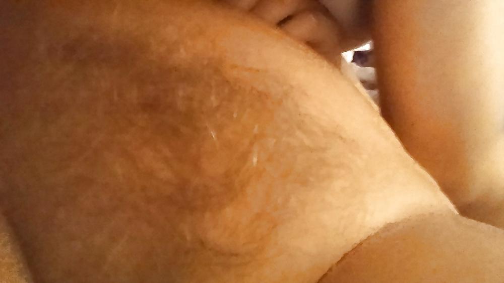 9P Her ass and hairy pussy