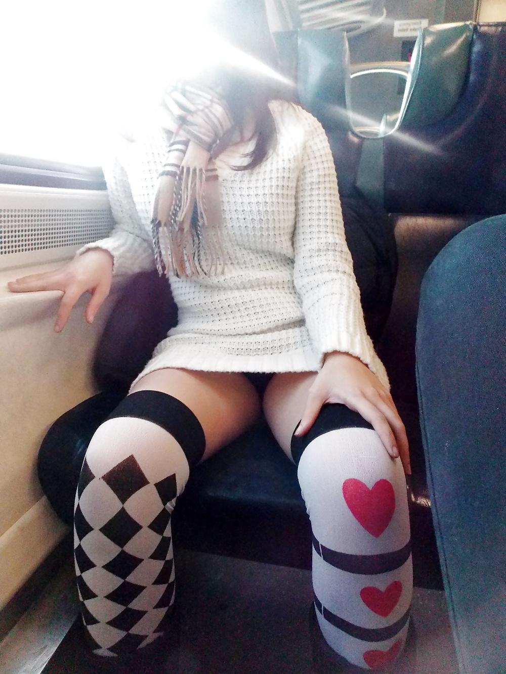 8P My cumwhore flashing me on the train.
