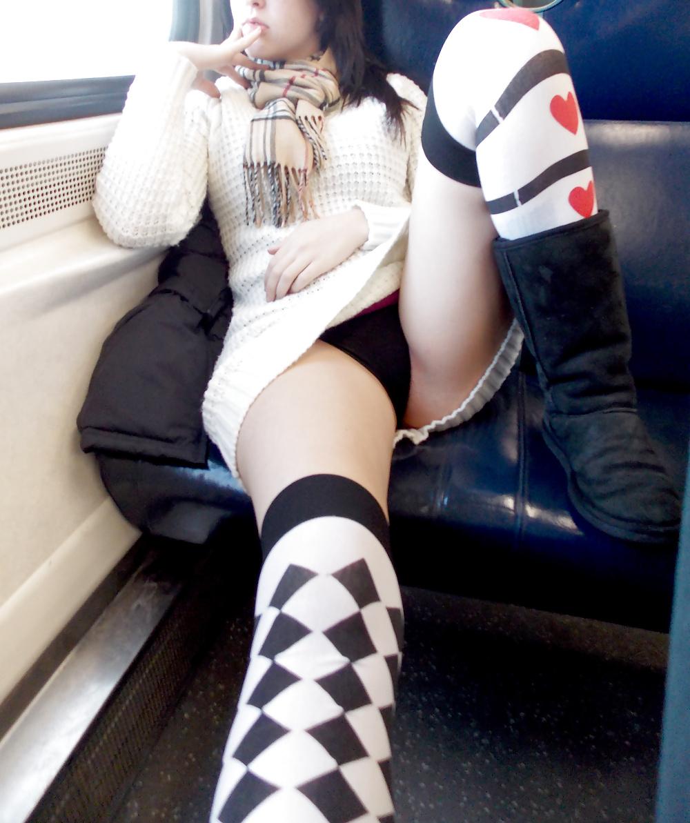 8P My cumwhore flashing me on the train.