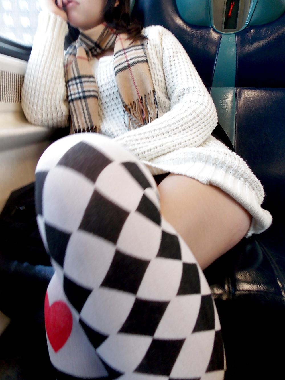 8P My cumwhore flashing me on the train.