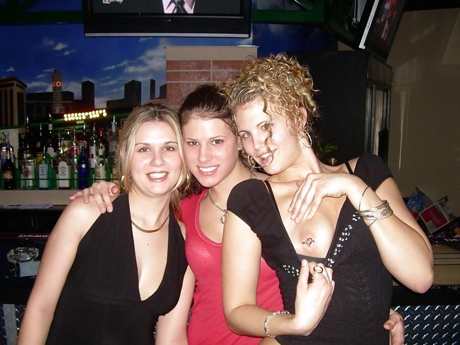 17P One boob flash