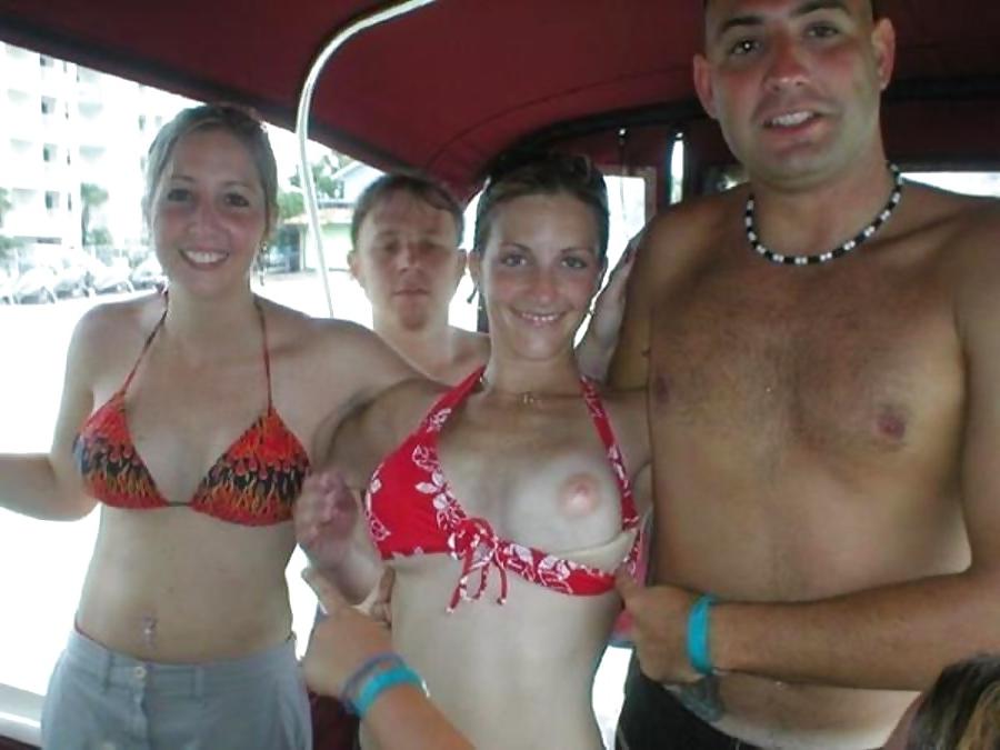 17P One boob flash