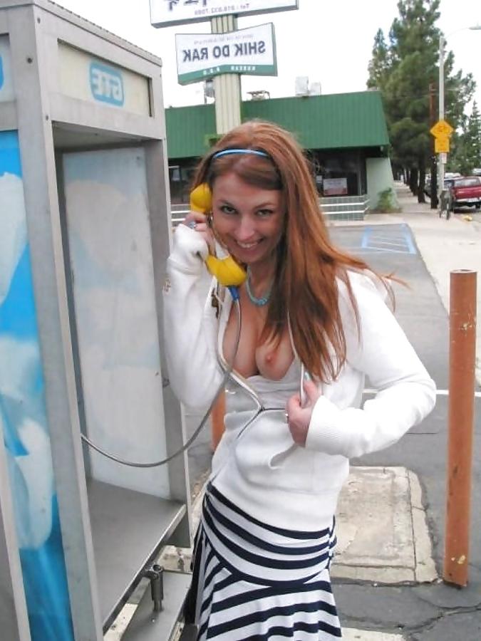 17P One boob flash