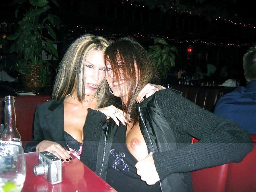17P One boob flash
