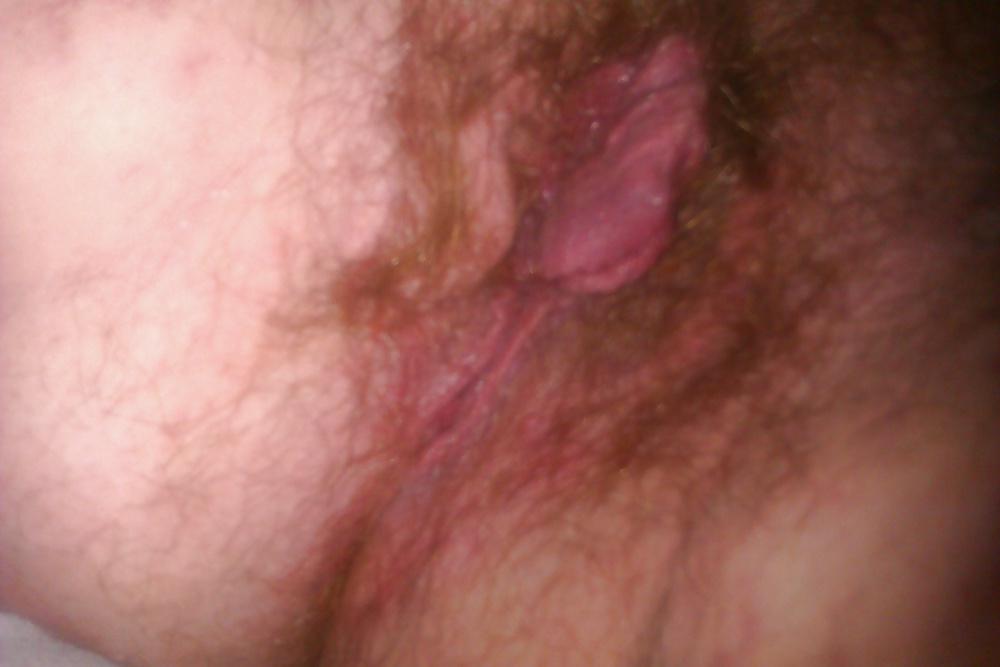 4P Showing off more hairy pussy for Master