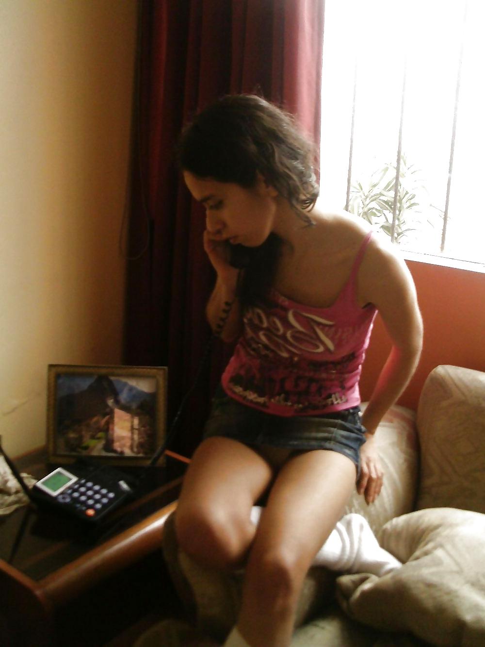 25P Young Latin Slut upskirt,ass,tits,bj and pussy