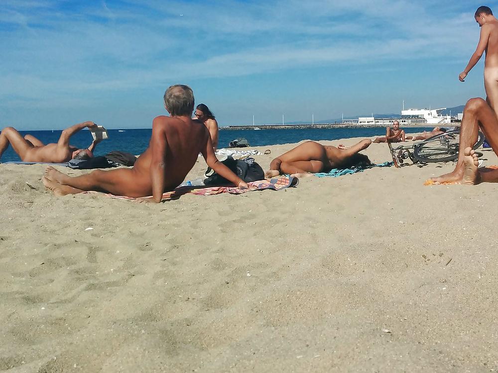 25P Barcelona nude beach bitches