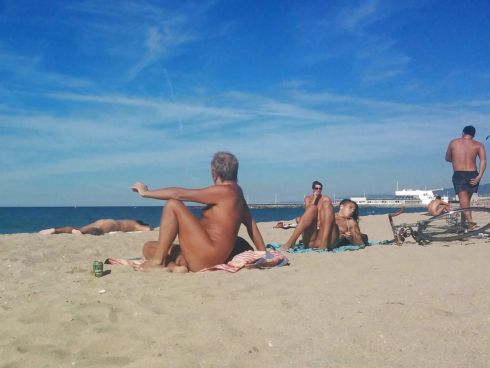 25P Barcelona nude beach bitches