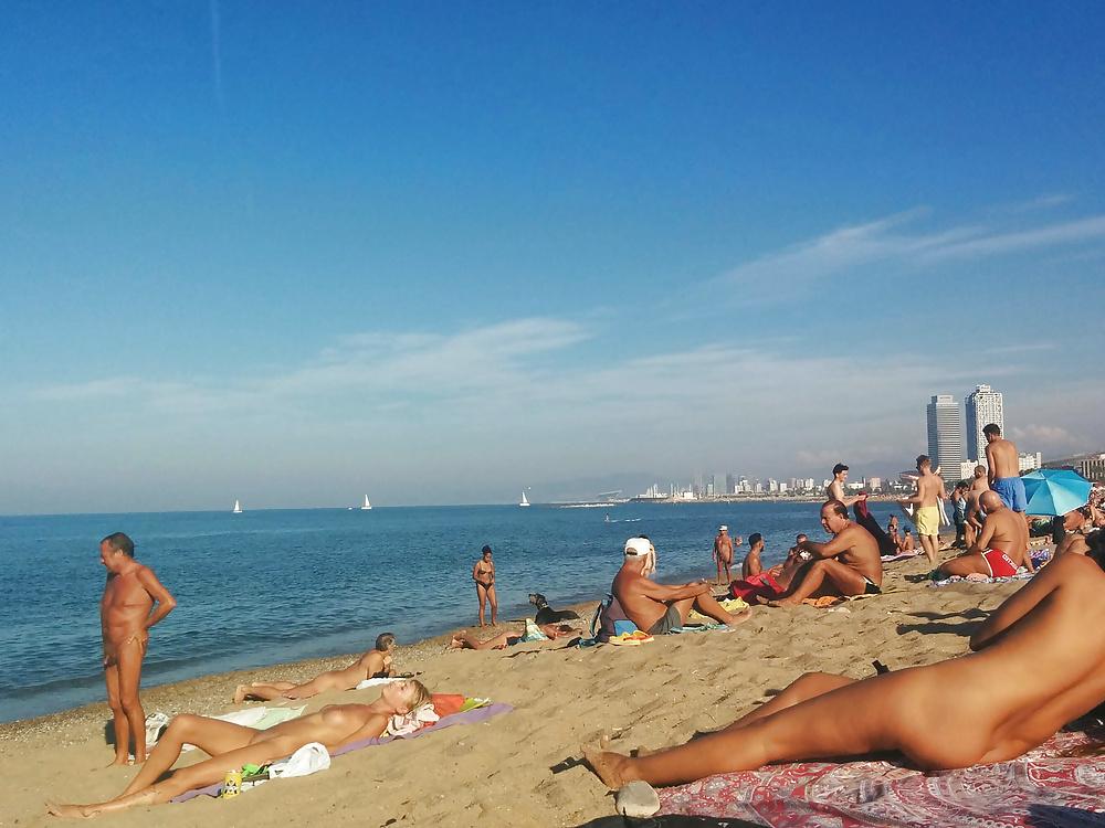 25P Barcelona nude beach bitches