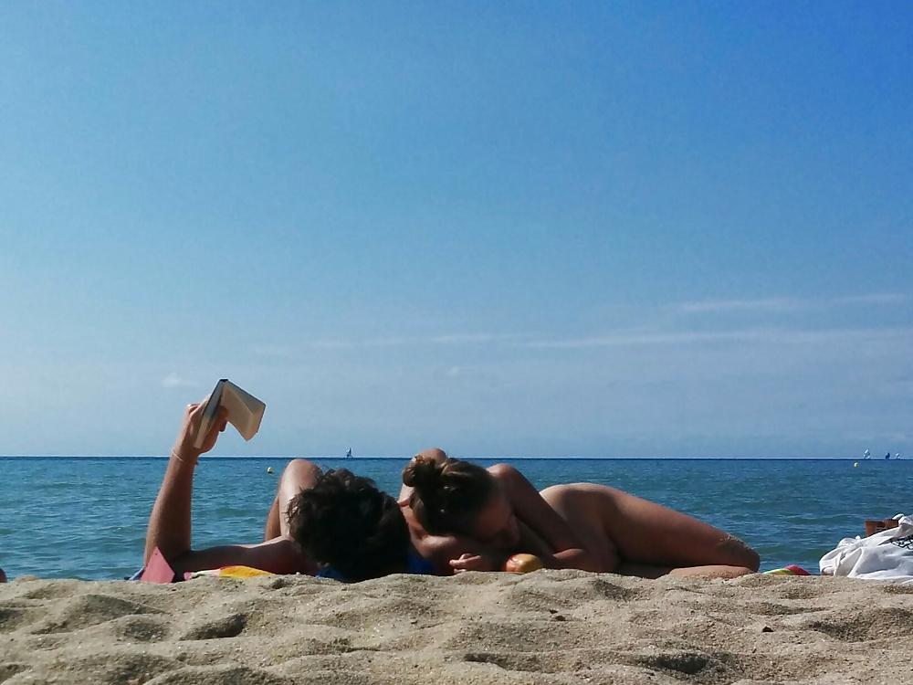 25P Barcelona nude beach bitches