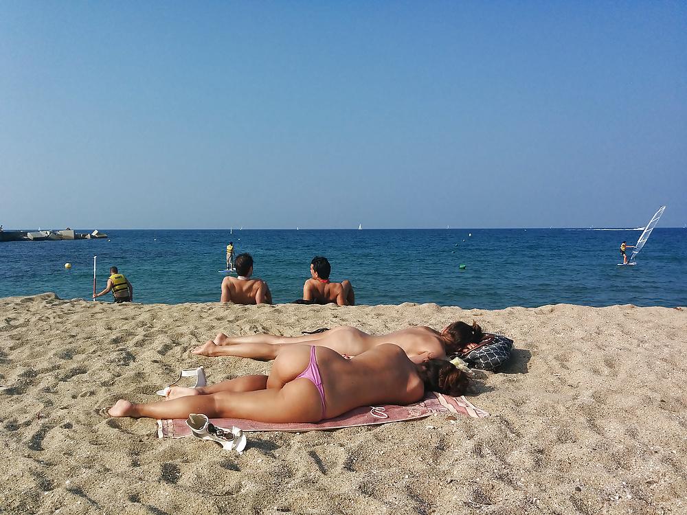 25P Barcelona nude beach bitches