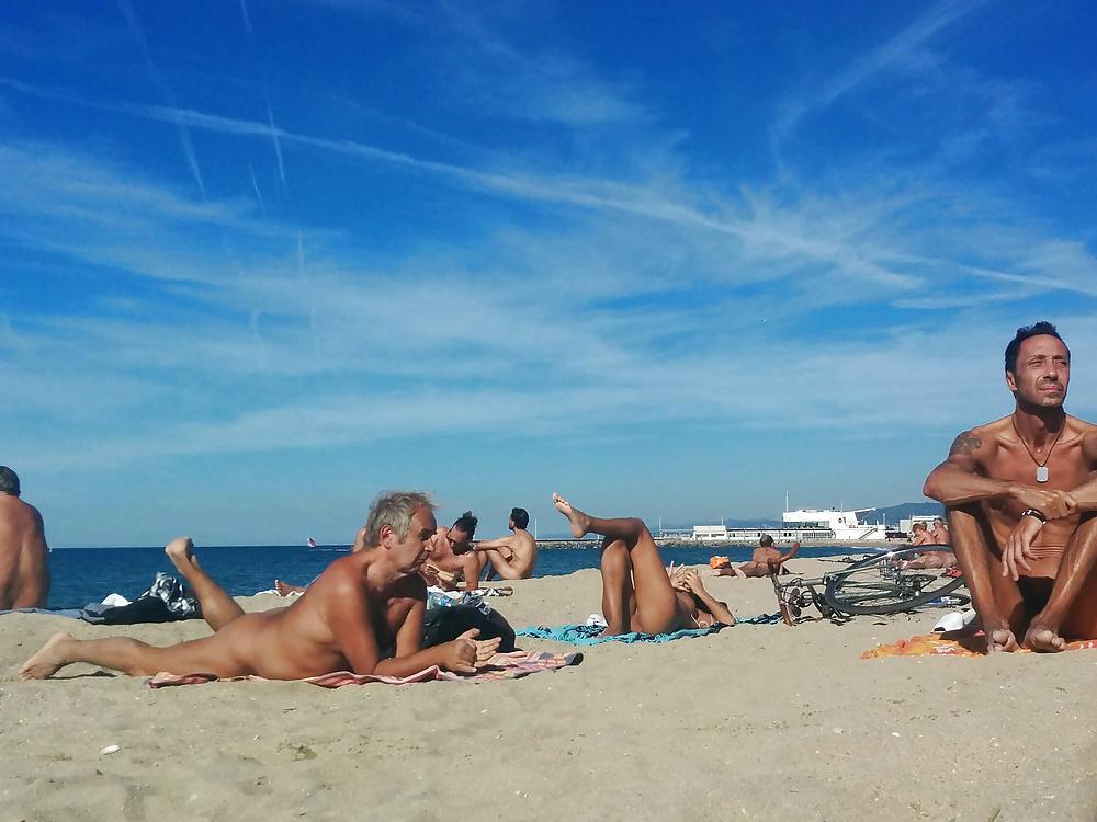 25P Barcelona nude beach bitches