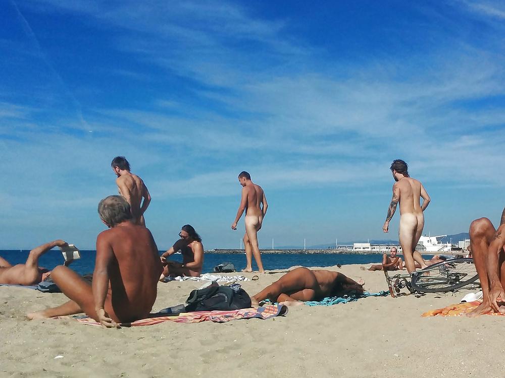 25P Barcelona nude beach bitches