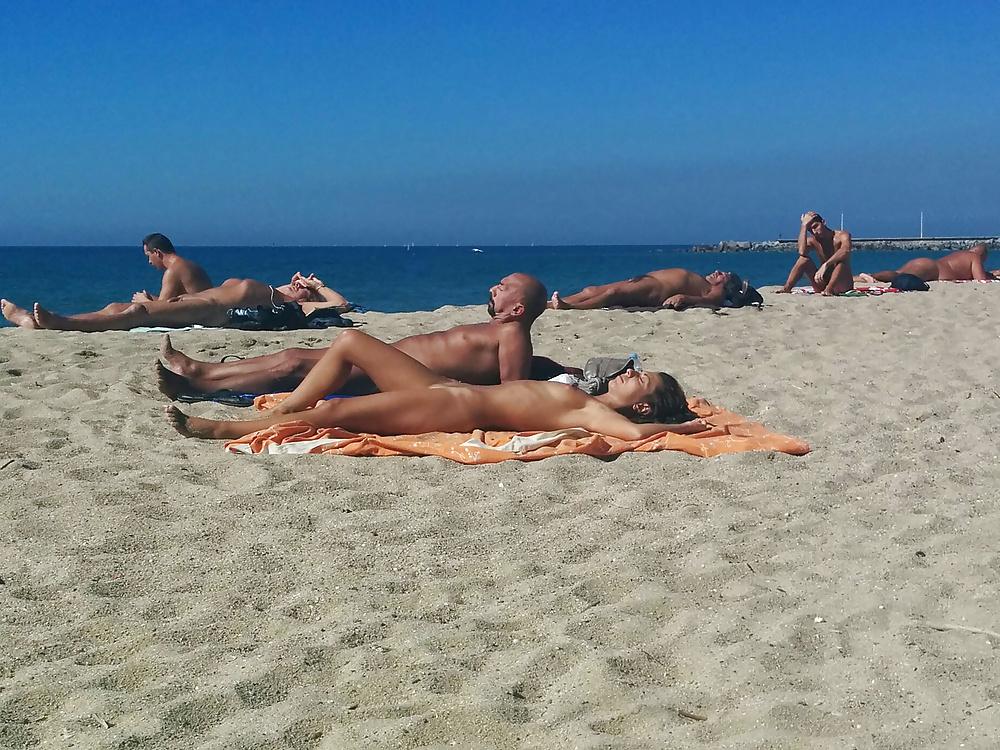 25P Barcelona nude beach bitches