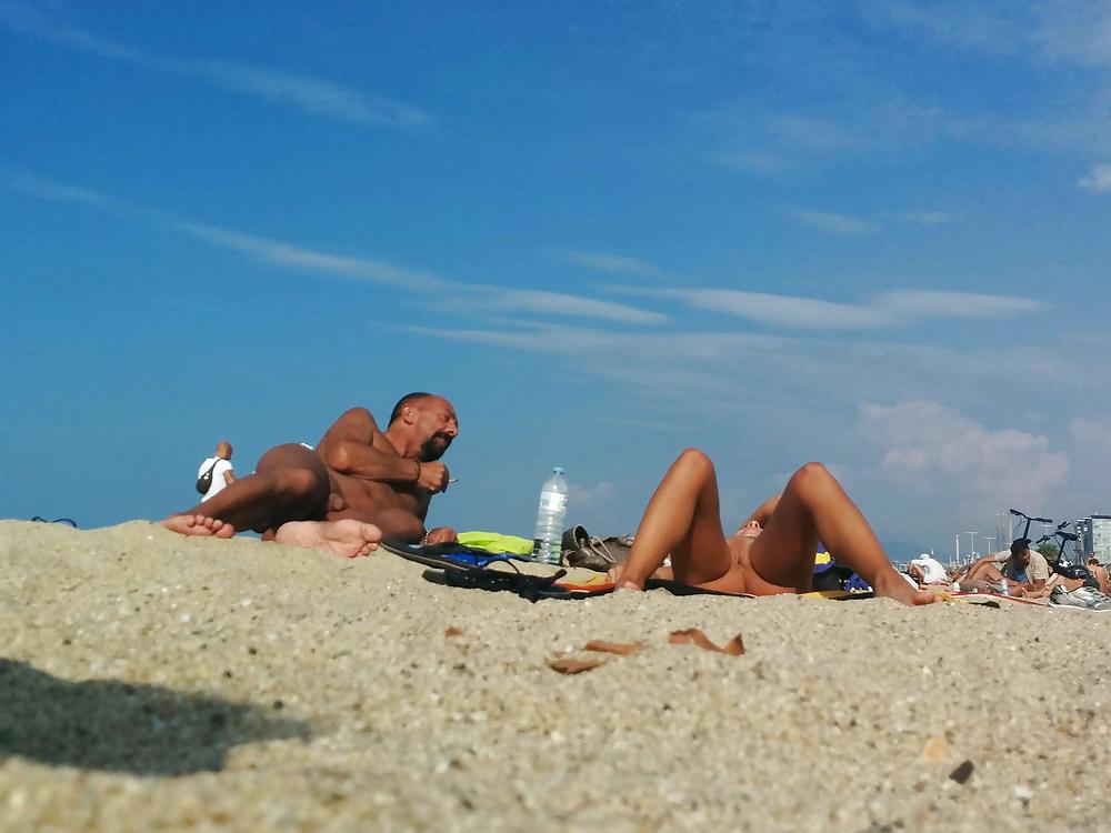 25P Barcelona nude beach bitches