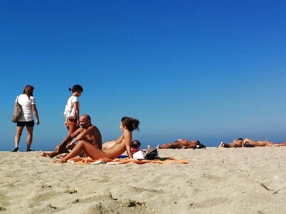 25P Barcelona nude beach bitches