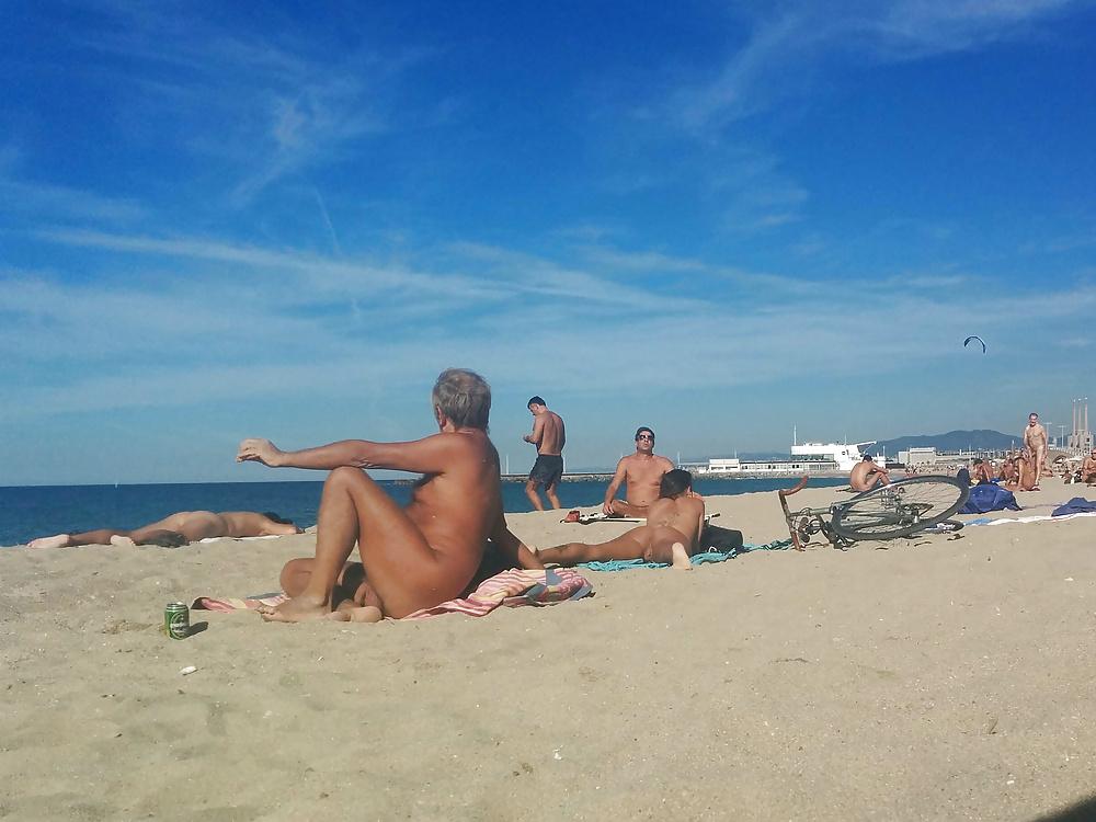 25P Barcelona nude beach bitches